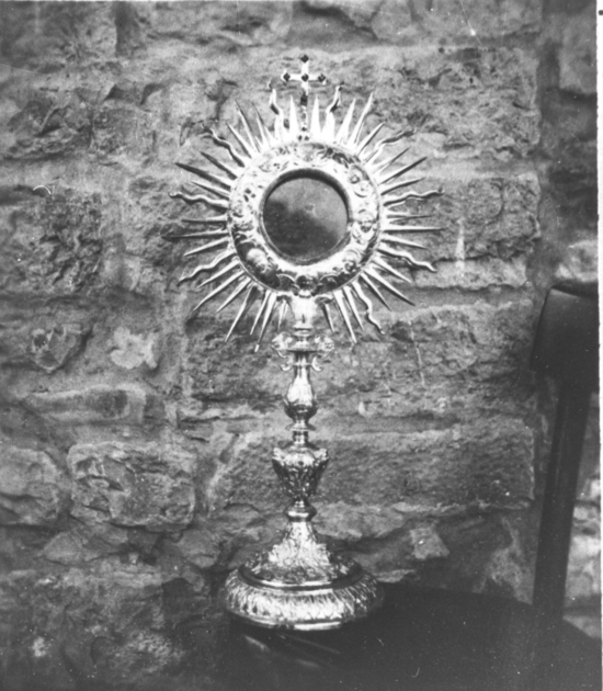 ostensorio - a raggiera - bottega lucchese (sec. XIX)