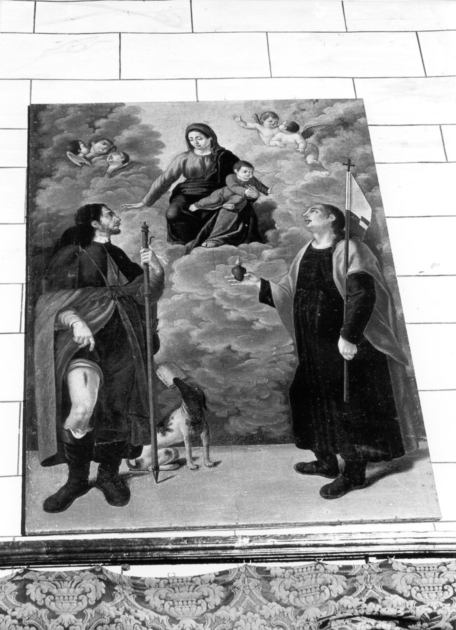 Madonna con Bambino e Santi (dipinto) - ambito toscano (sec. XVII)