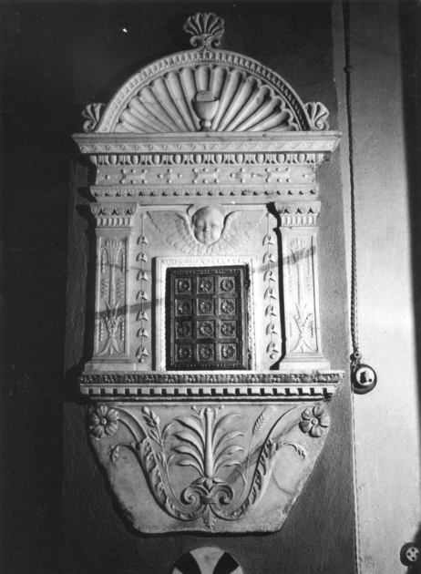 tabernacolo murale - bottega italiana (ultimo quarto sec. XV)