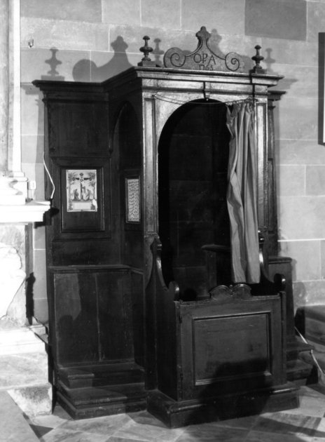 confessionale - ambito garfagnino (sec. XVIII)