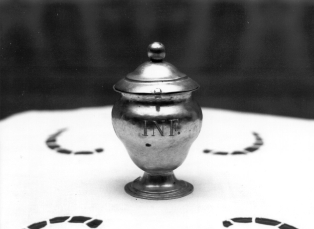 vasetto per l'olio degli infermi di Nuti Ottavio (seconda metà sec. XVIII)