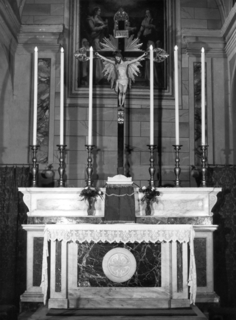 altare maggiore - ambito apuoversiliese (secc. XVIII/ XIX)