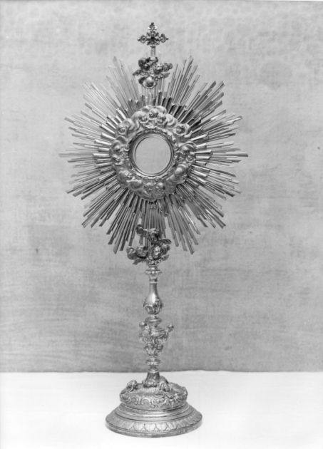 ostensorio - a raggiera - bottega italiana (sec. XX)