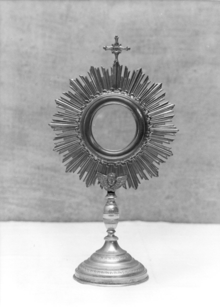 ostensorio - a raggiera - bottega italiana (sec. XIX)