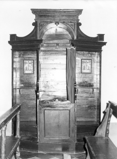 confessionale - ambito garfagnino (sec. XVIII)