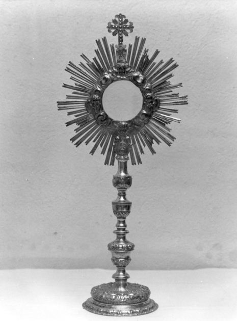 ostensorio - a raggiera di Batoni Paolino (attribuito) (sec. XVIII)