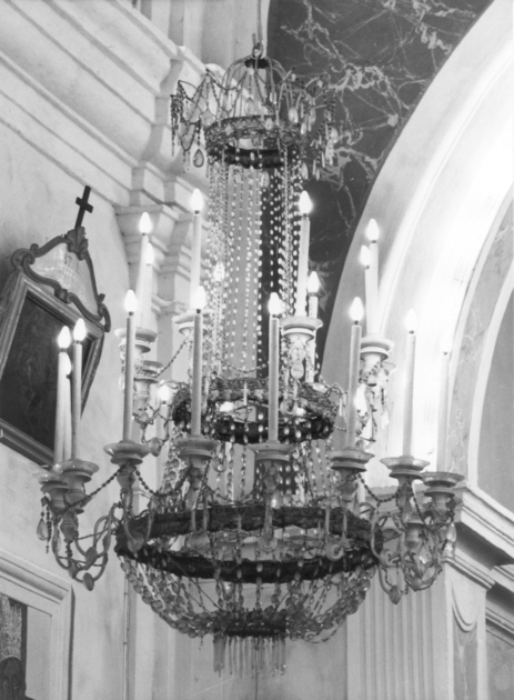 lampadario, serie - bottega italiana (secc. XVIII/ XIX)