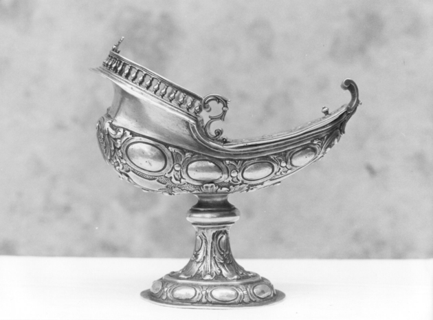 navicella portaincenso - a galeone di Strambi Salvatore (sec. XVIII)