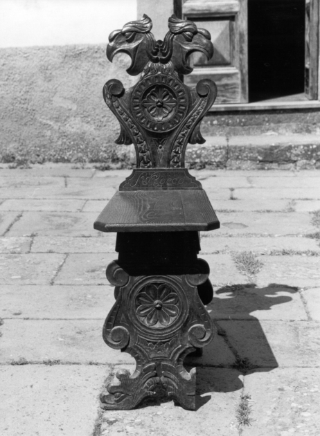 sgabello - ambito garfagnino (fine/inizio secc. XIX/ XX)