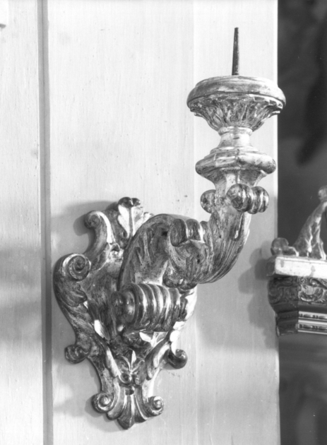 candeliere da parete, serie - ambito garfagnino (sec. XVIII)