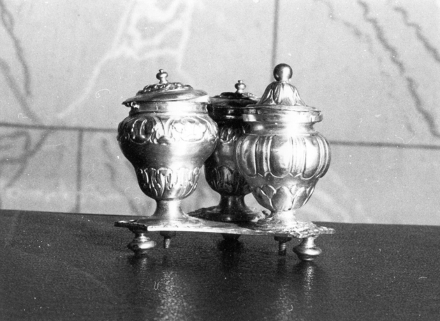 vasetti per oli santi - bottega lucchese (sec. XVII)