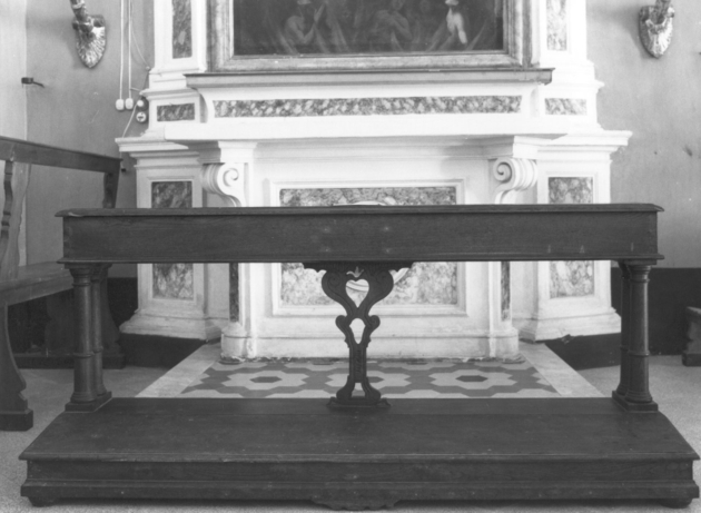 inginocchiatoio - ambito garfagnino (sec. XIX)