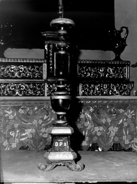 candelabro funebre, serie - ambito toscano (sec. XIX)