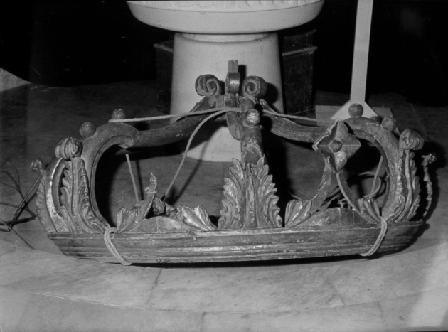 corona di tronetto per esposizione eucaristica - ambito toscano (sec. XIX)