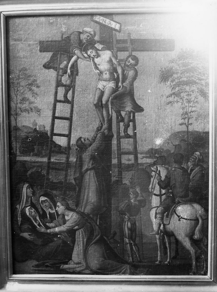 deposizione di Cristo dalla croce (dipinto) di Bazzi Giovanni Antonio detto Sodoma (cerchia) (prima metà sec. XVI)