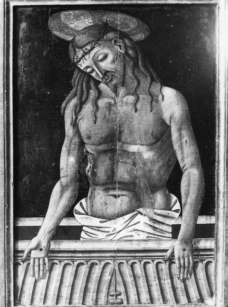 Cristo morto nel sepolcro (dipinto) di Pier Francesco Fiorentino (fine sec. XV)