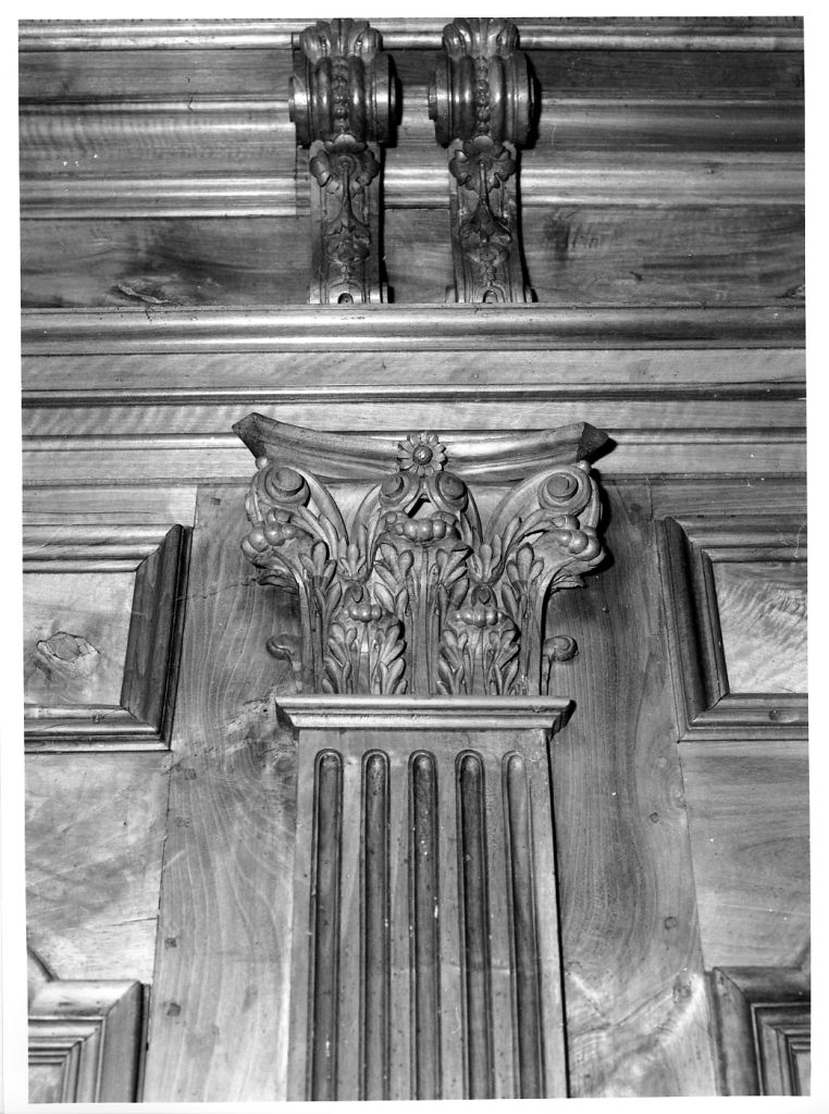 semicapitello corinzio, serie - bottega lucchese (inizio sec. XX)