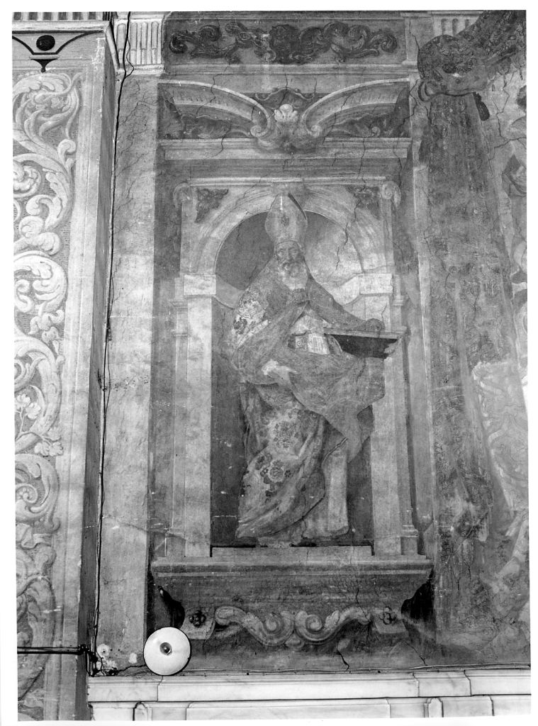 Sant'Agostino (decorazione pittorica) di Cassiani Stefano (seconda metà sec. XVII)