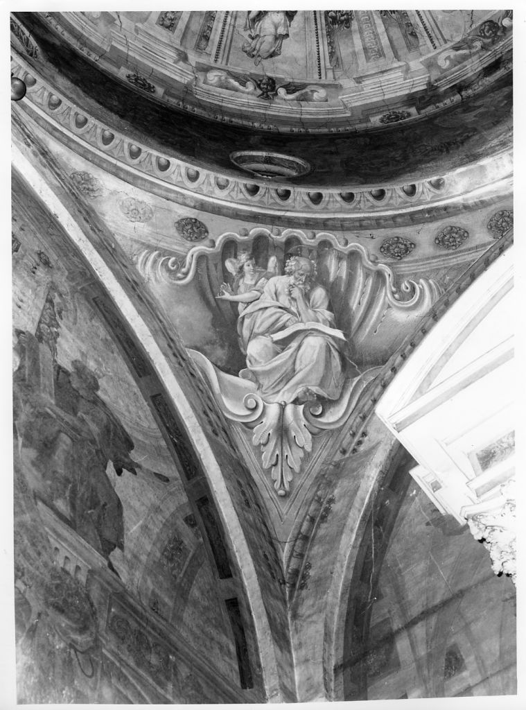 San Matteo Evangelista (pennacchio) di Cassiani Stefano (seconda metà sec. XVII)