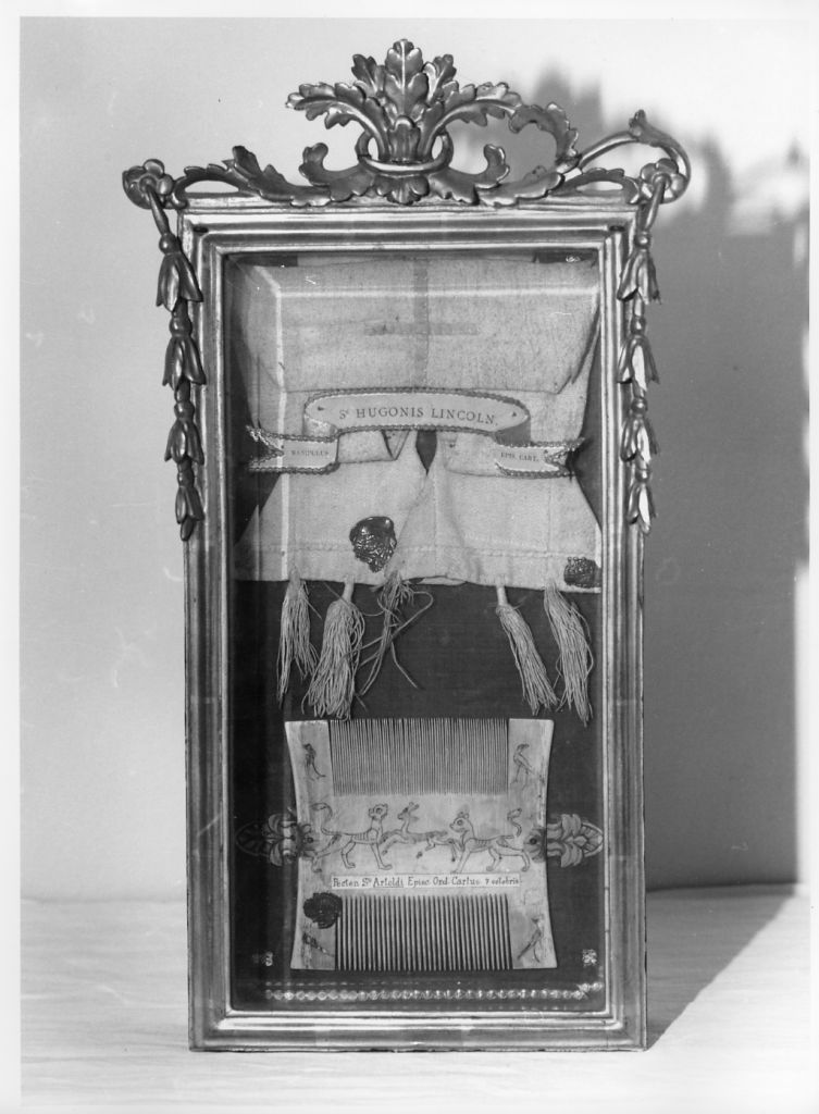 reliquiario a teca - bottega francese (?) (seconda metà sec. XVIII)