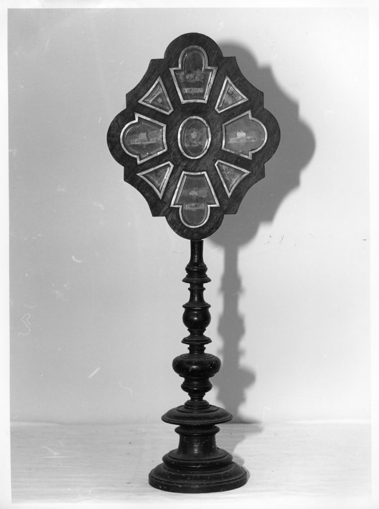 reliquiario - a ostensorio - bottega toscana (seconda metà sec. XVIII)