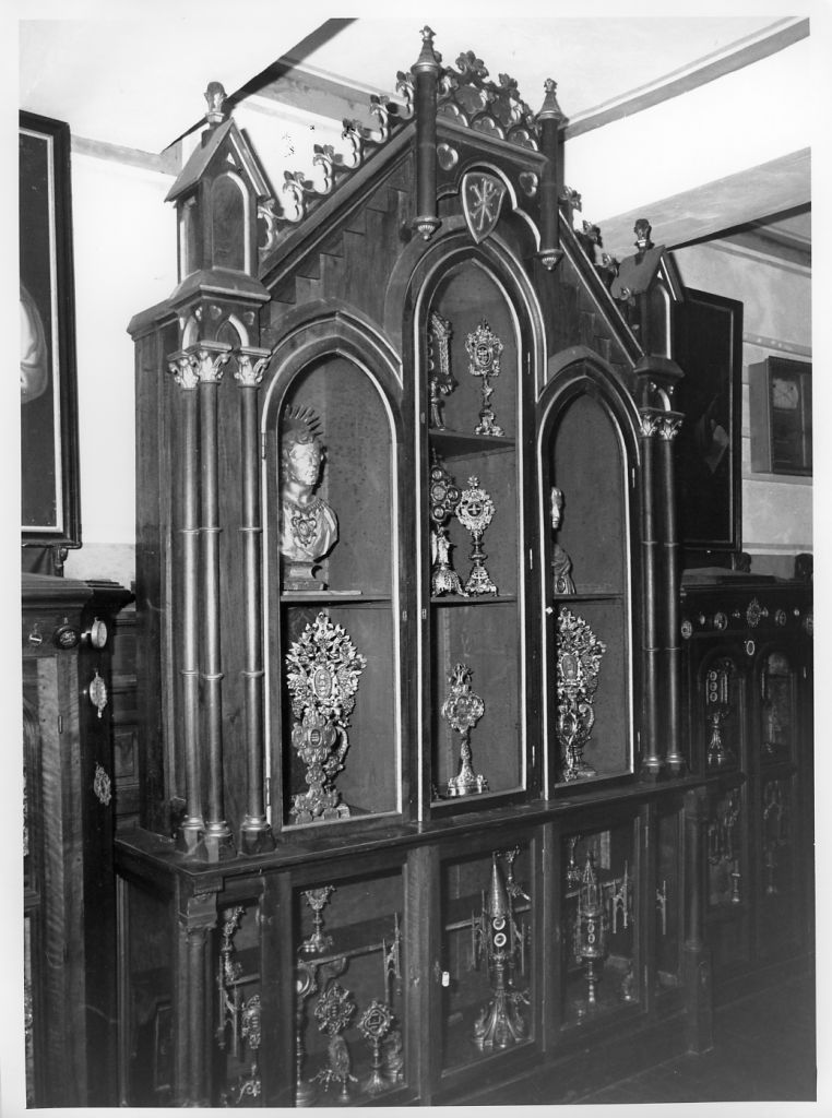 vetrina per reliquie - bottega francese (seconda metà sec. XIX)