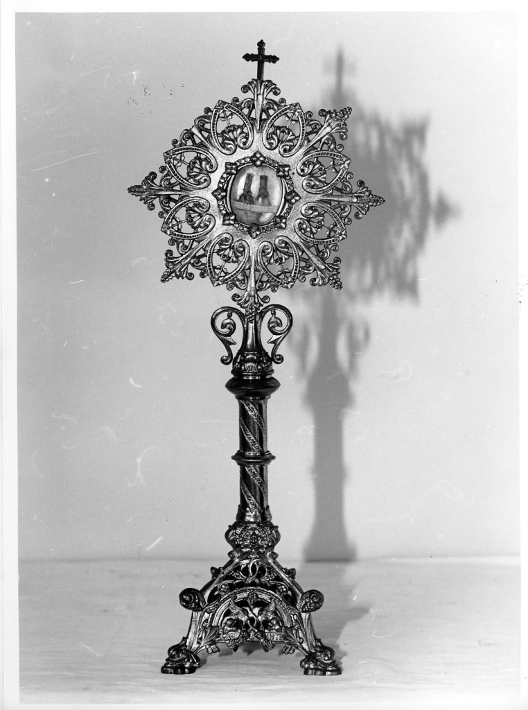 reliquiario - a ostensorio, serie - bottega francese (seconda metà sec. XIX)