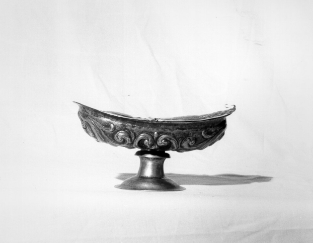 navicella portaincenso - bottega toscana (inizio sec. XVIII)