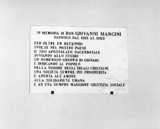 lapide - bottega toscana (prima metà sec. XX)