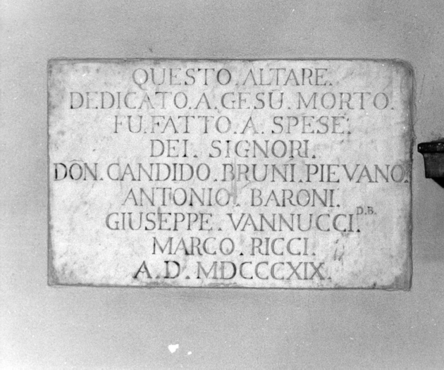 lapide - bottega toscana (sec. XIX)