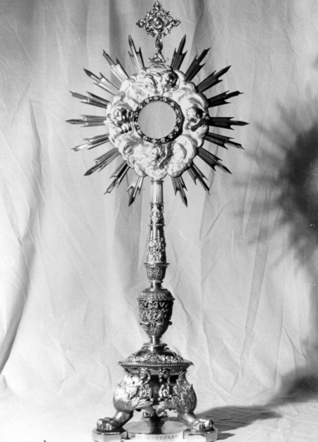 ostensorio - bottega italiana (prima metà sec. XIX)