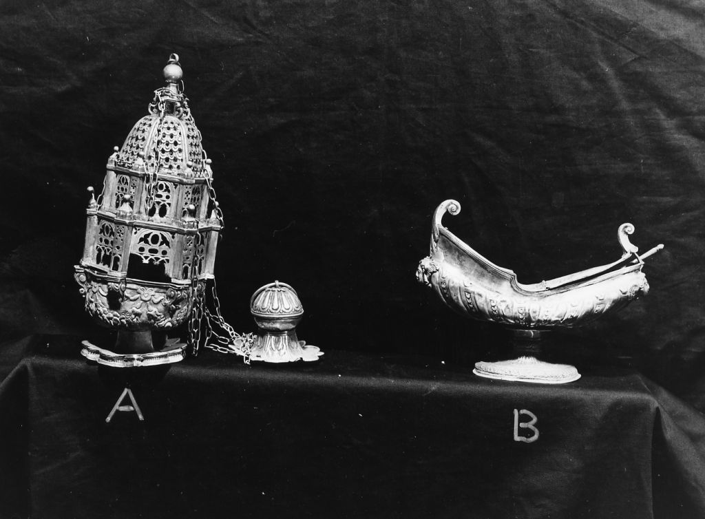 navicella portaincenso - ambito italiano (sec. XVII)