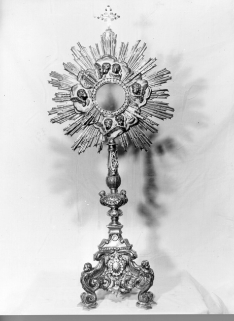 ostensorio - a raggiera di Guadagni Gaetano (sec. XIX)