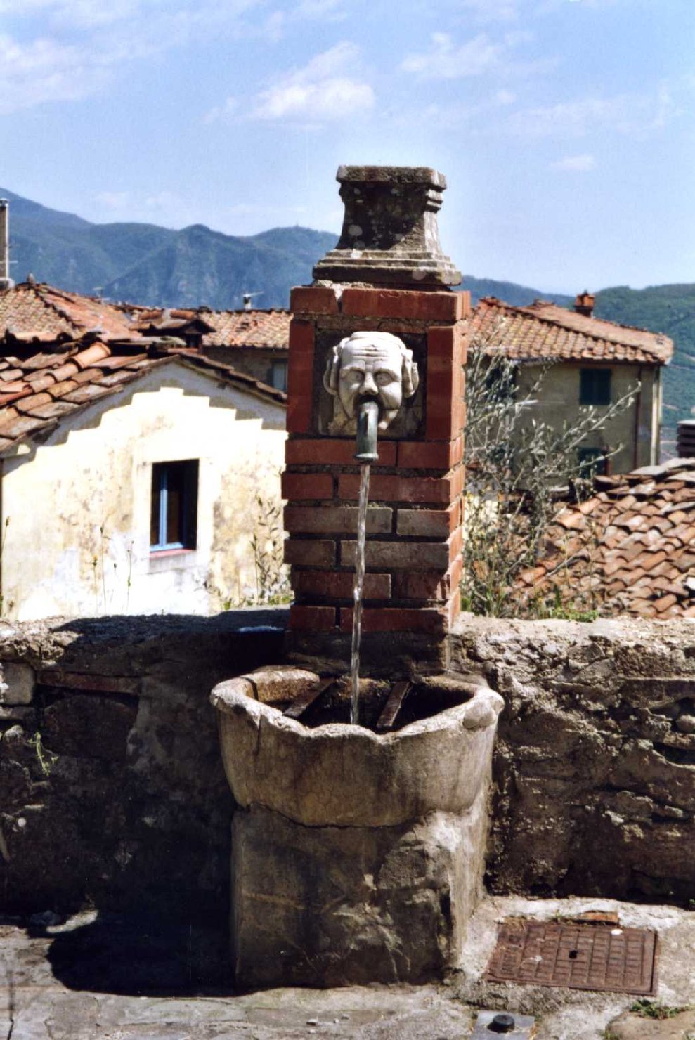 satiro (maschera, elemento d'insieme) - bottega lucchese (seconda metà sec. XVI)