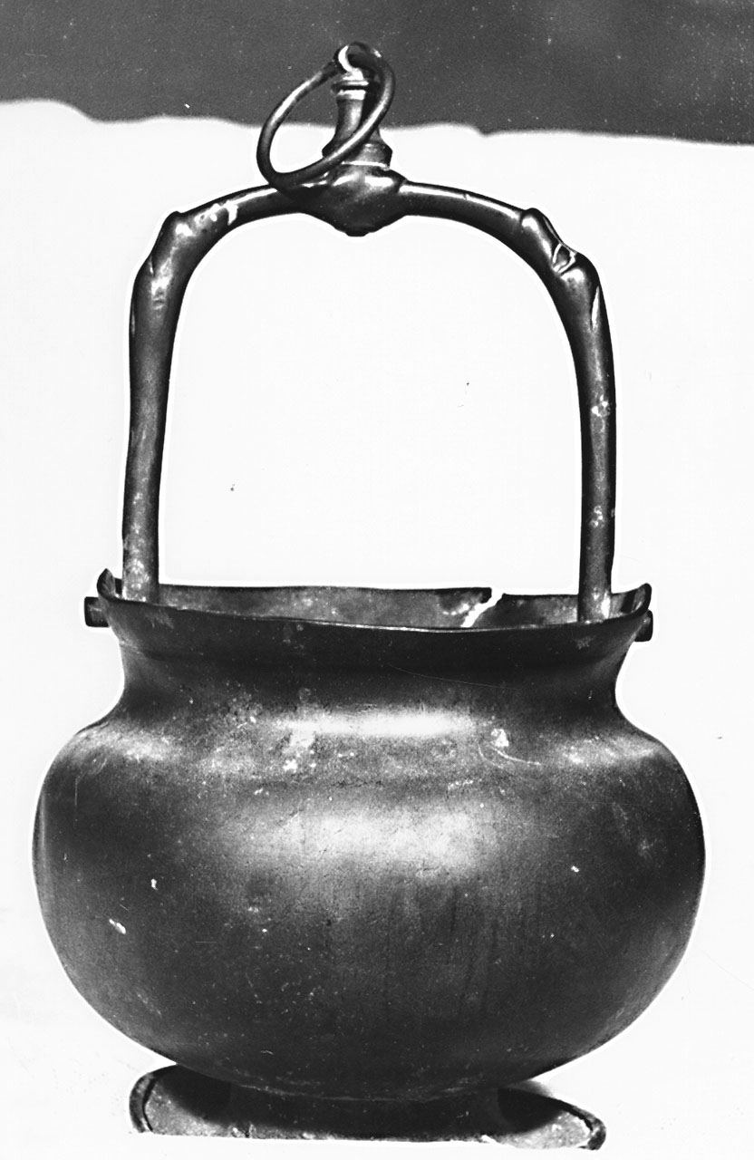 secchiello per l'acqua benedetta - bottega toscana (sec. XVI)