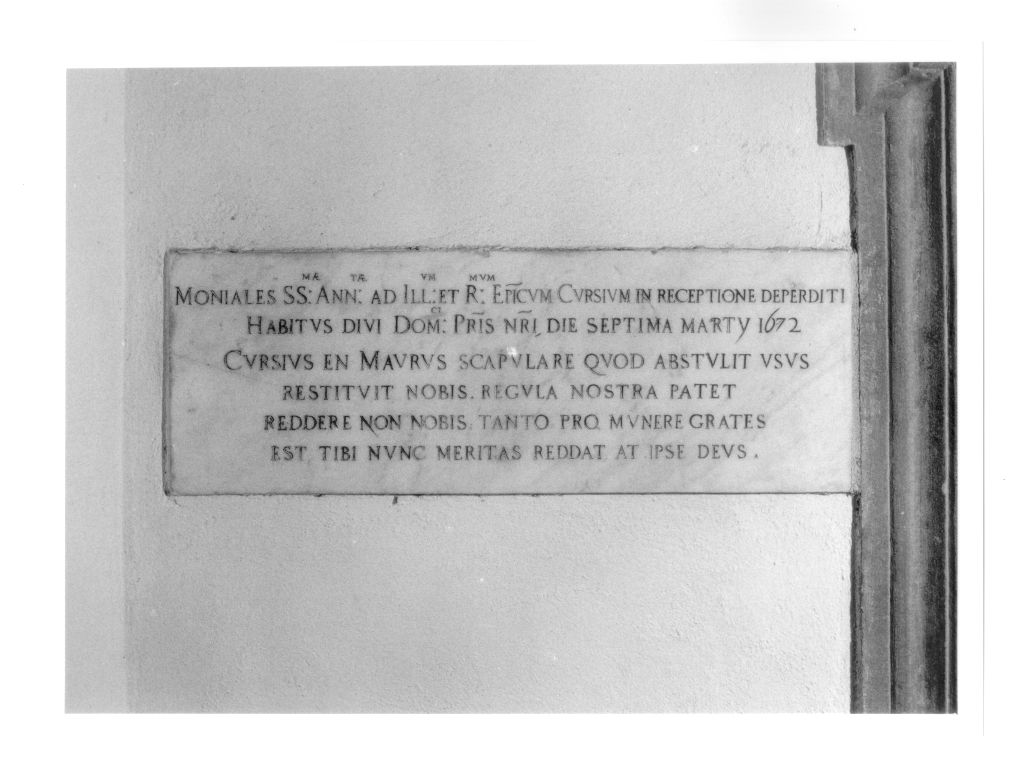 lapide - bottega toscana (sec. XVII)