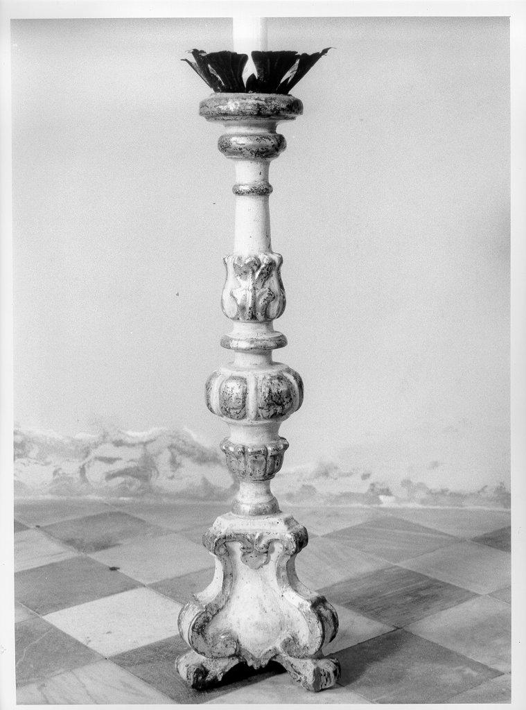 candelabro, serie - bottega toscana (seconda metà sec. XVIII)