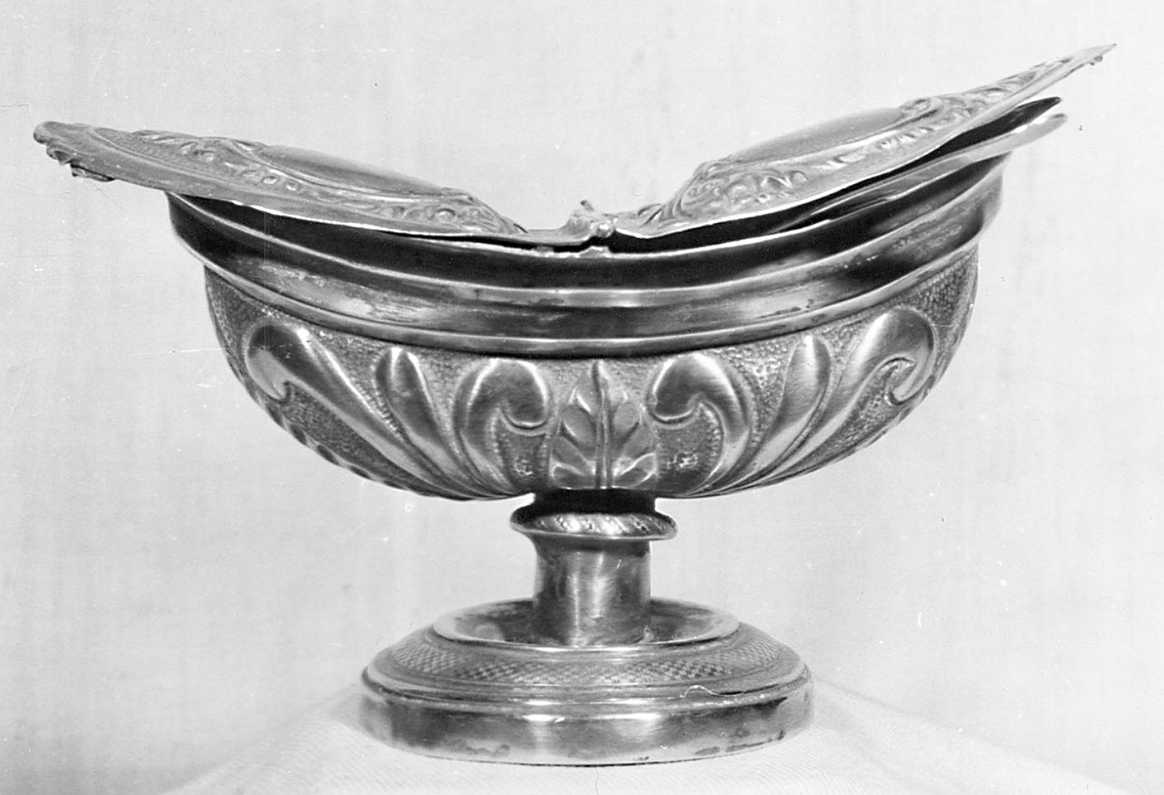 navicella portaincenso - bottega italiana (sec. XIX)