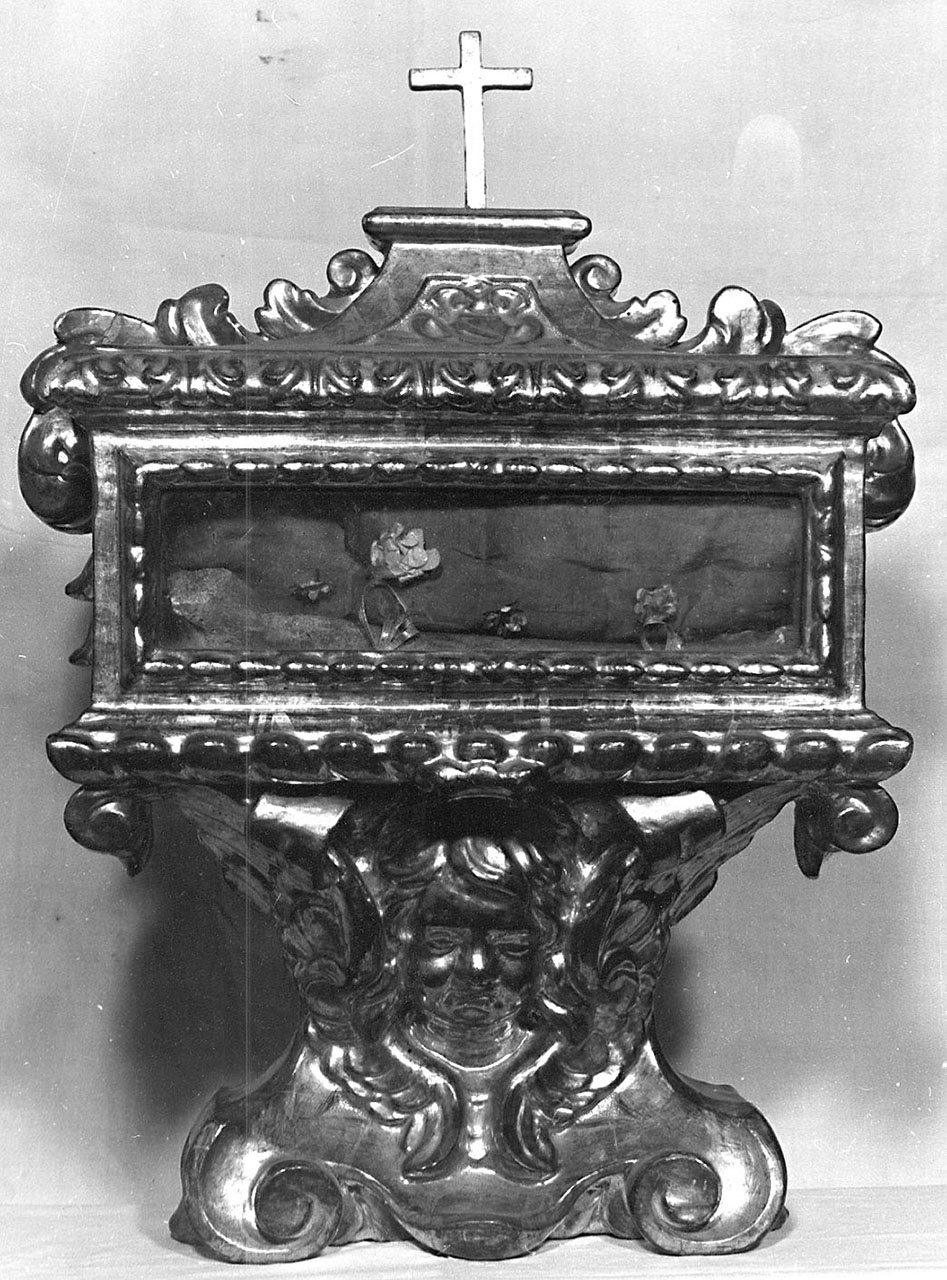 reliquiario a teca - a urna - bottega toscana (sec. XVII)