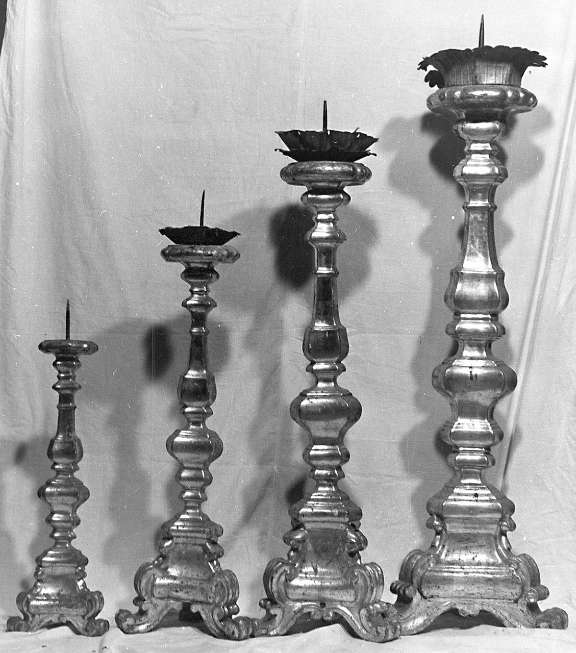 candeliere, serie - bottega toscana (sec. XVIII)