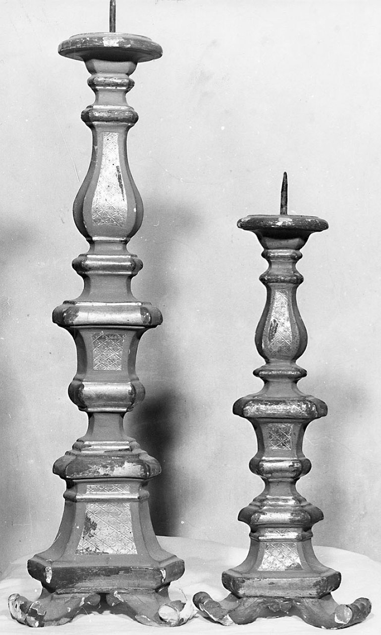 candeliere, serie - bottega toscana (sec. XVIII)