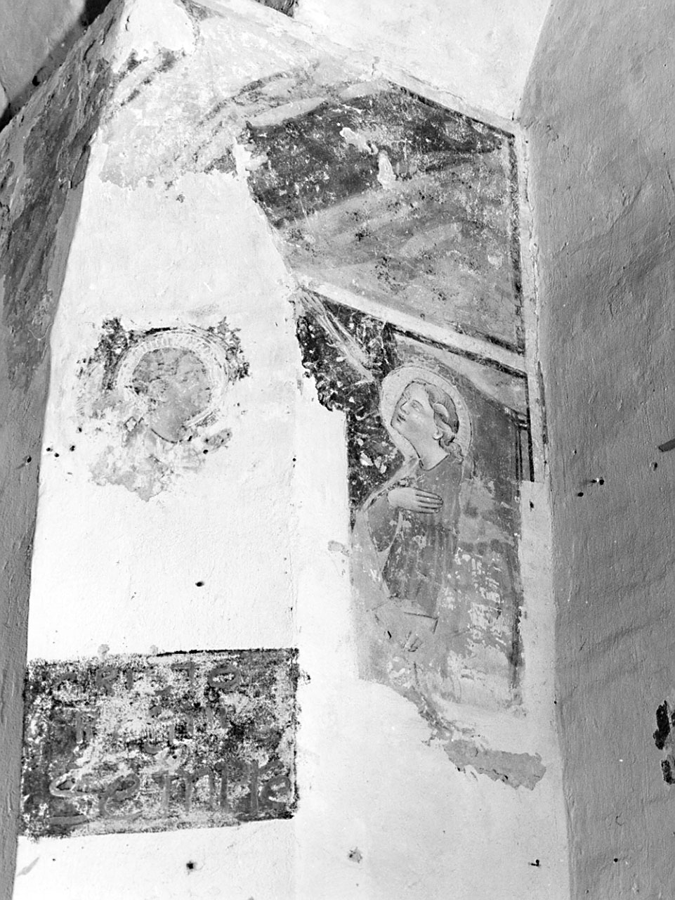 MADONNA ANNUNCIATA E ANGELO ANNUNCIANTE (dipinto) - ambito toscano (sec. XIV)