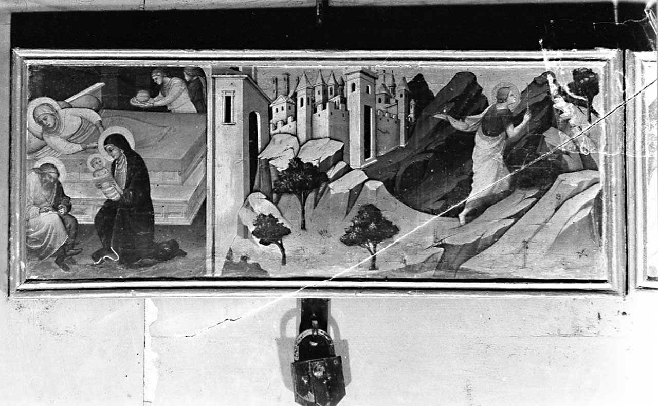 scene di vita di San Giovanni battista (predella) di Francesco di Stefano detto Pesellino (maniera) (sec. XV)