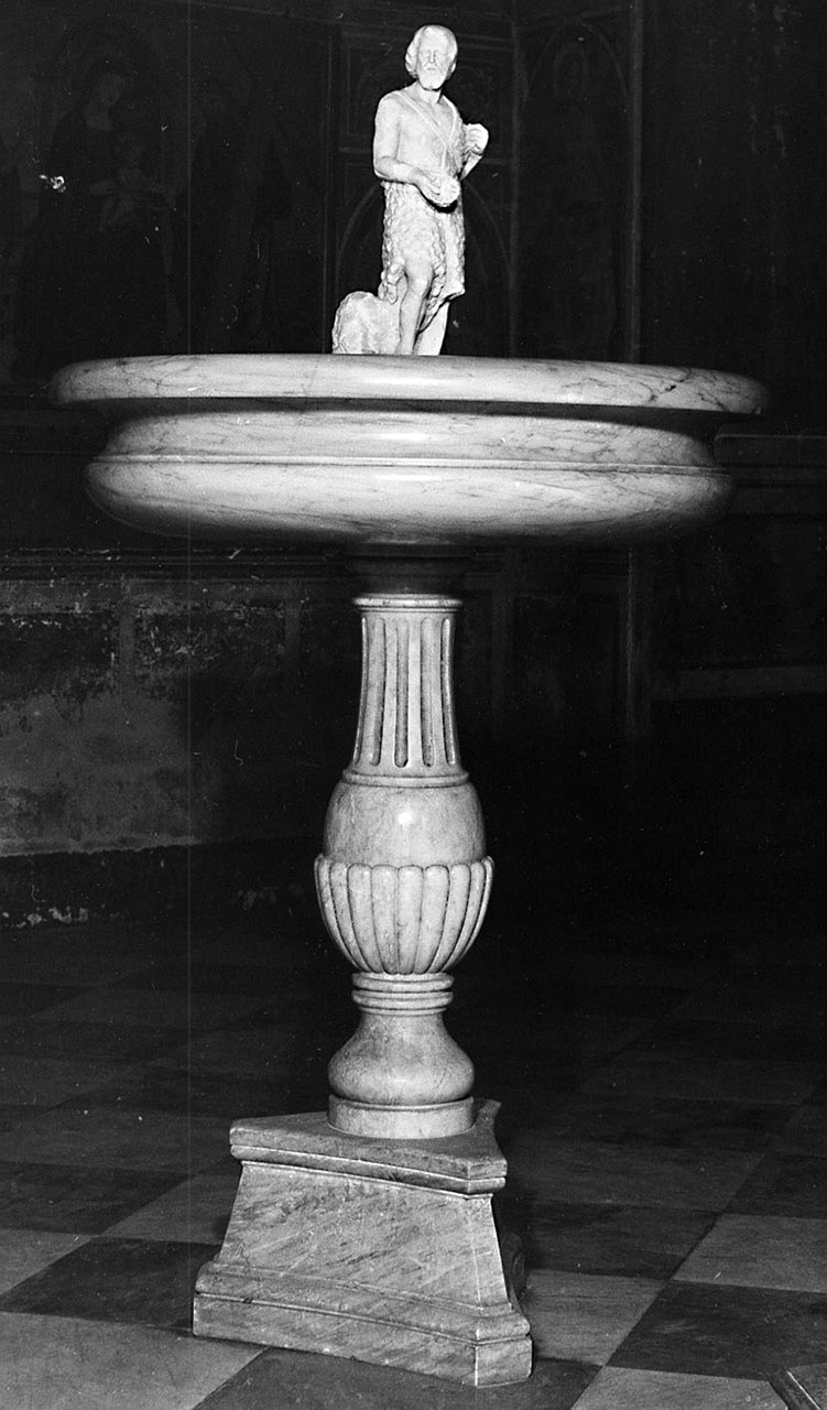 acquasantiera - a fusto - bottega toscana (sec. XVII)