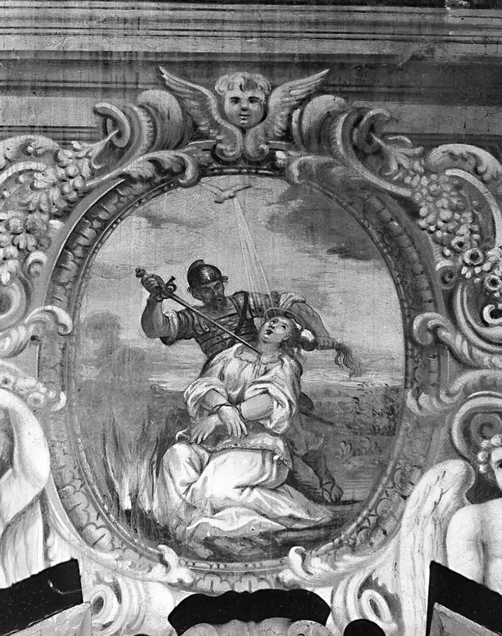 MARTIRIO DI SANTA LUCIA (dipinto) di Bamberini Anton Domenico (prima metà sec. XVIII)