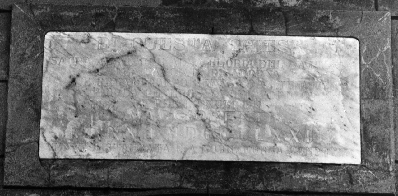 lapide documentaria - bottega toscana (sec. XIX)