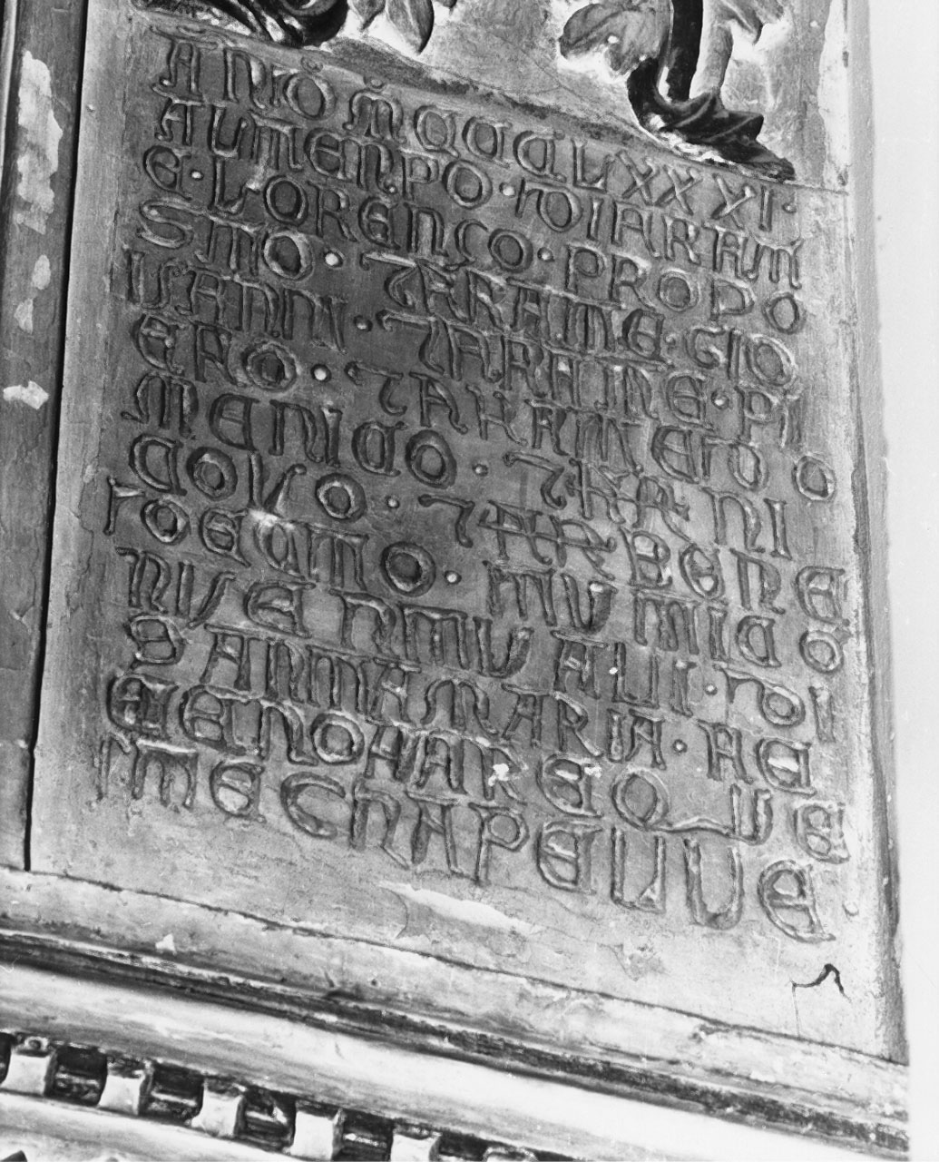 lapide documentaria - bottega pisana (sec. XIV)