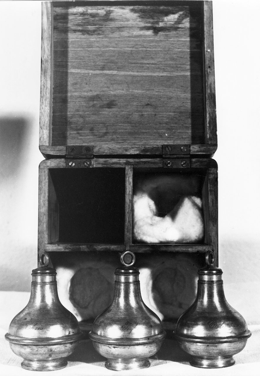 vasetti per oli santi - bottega toscana (sec. XIX)