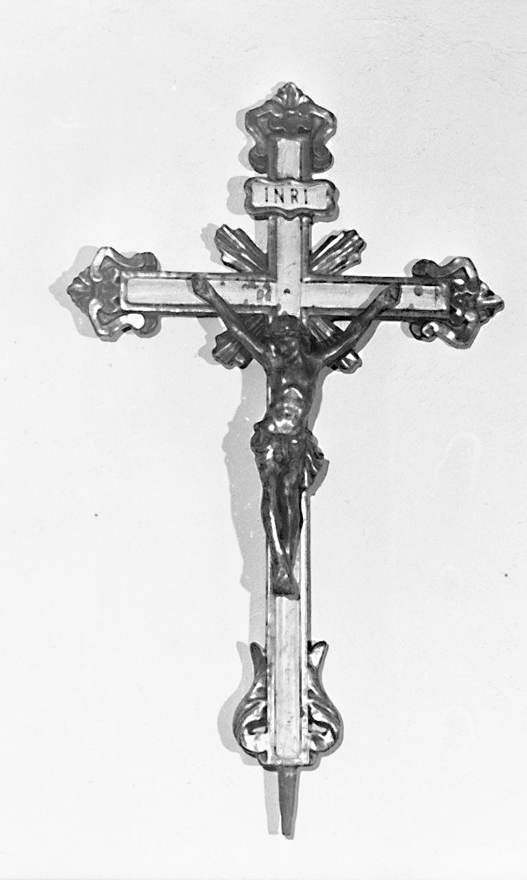 croce processionale - bottega toscana (sec. XIX)