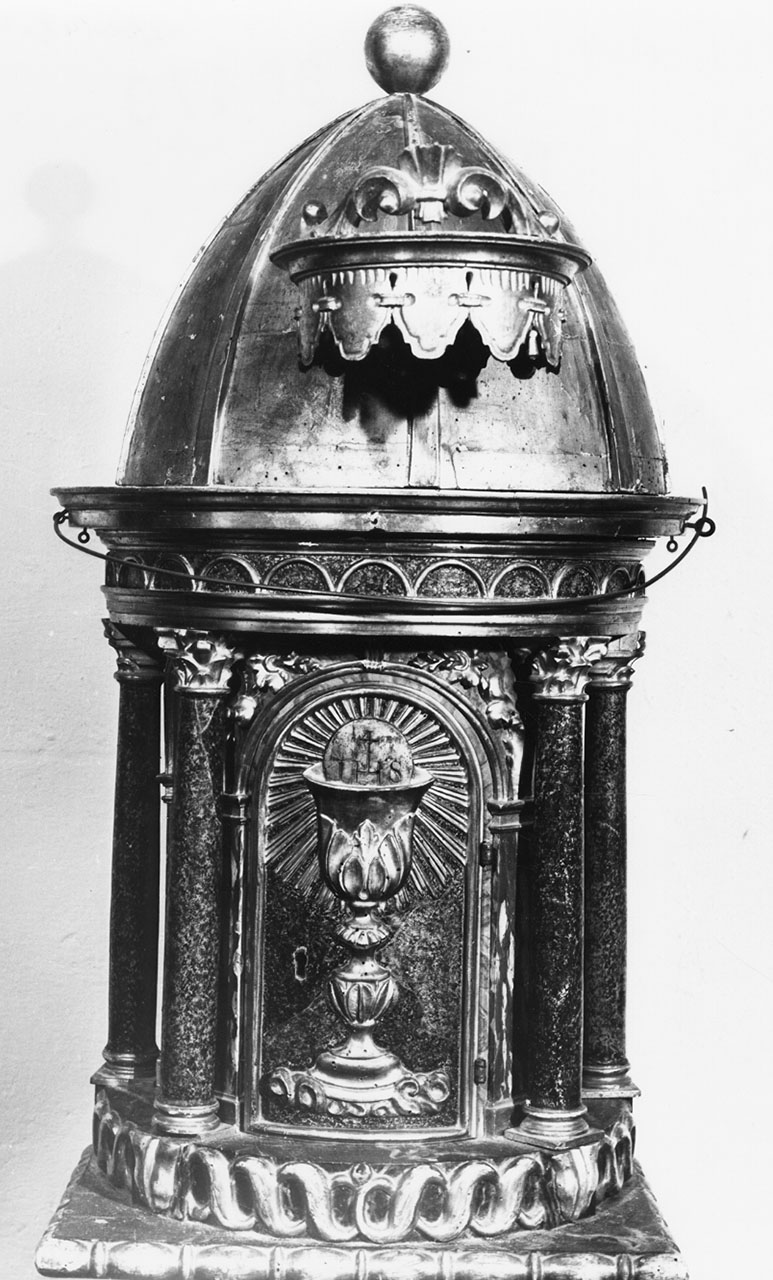 tabernacolo - a tempietto - bottega toscana (prima metà sec. XIX)